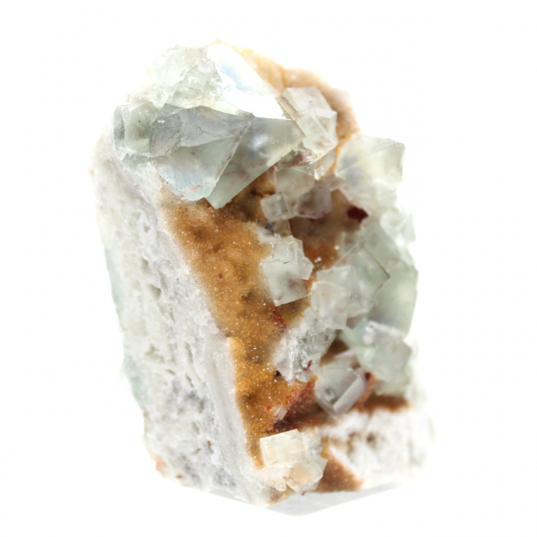 Raw fluorite for decoration: Green crystals from Morocco