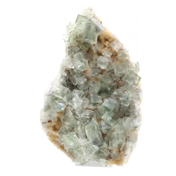 Green Fluorite Morocco: Collection Specimen on Gangue