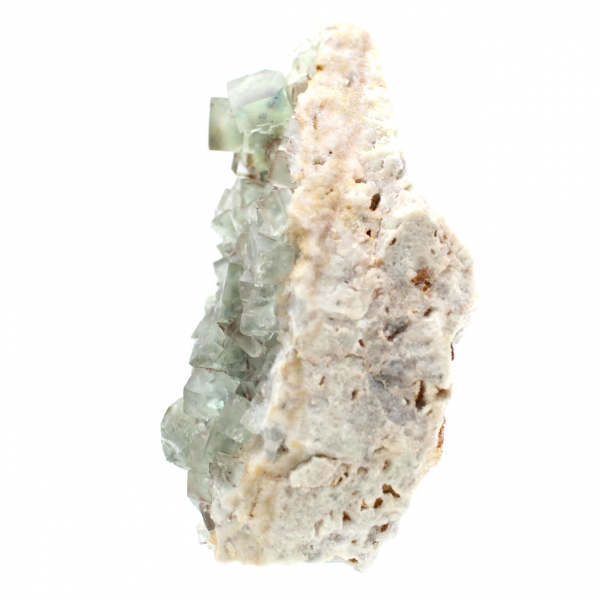 Green Fluorite Morocco: Collection Specimen on Gangue