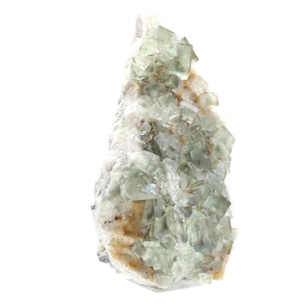 Green Fluorite Morocco: Collection Specimen on Gangue