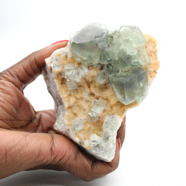 Green Fluorite Crystals: Mineralogical Collection of Morocco