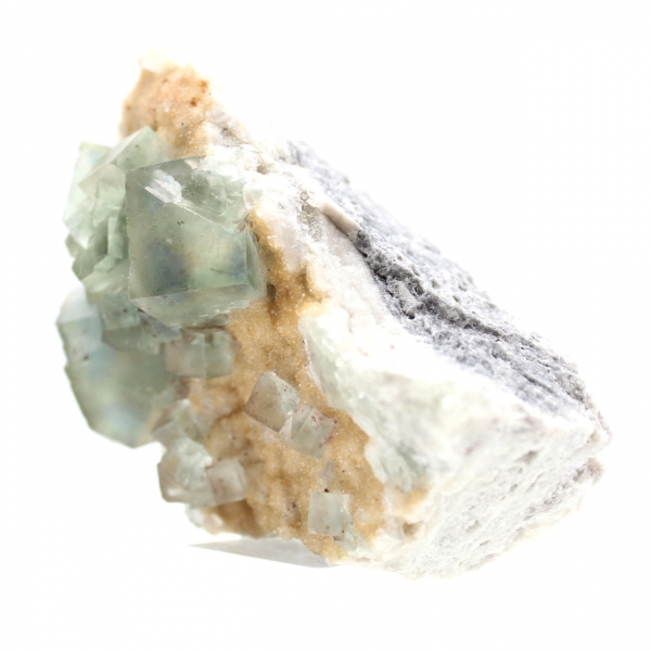 Green Fluorite Crystals: Mineralogical Collection of Morocco