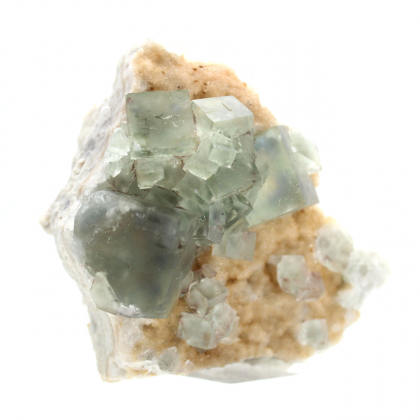 Green Fluorite Crystals: Mineralogical Collection of Morocco