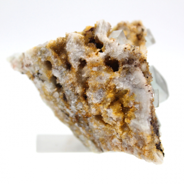 Collector's green fluorite: Small specimen on matrix