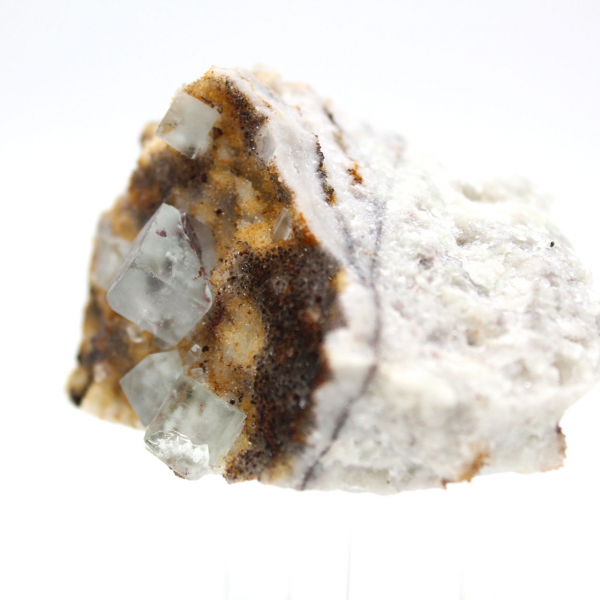 Collector's green fluorite: Small specimen on matrix