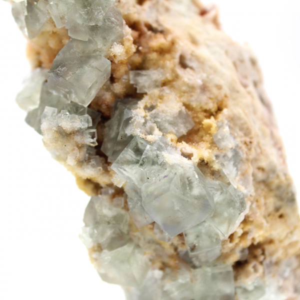Fluorite, a collectible mineral: Raw crystal from Morocco