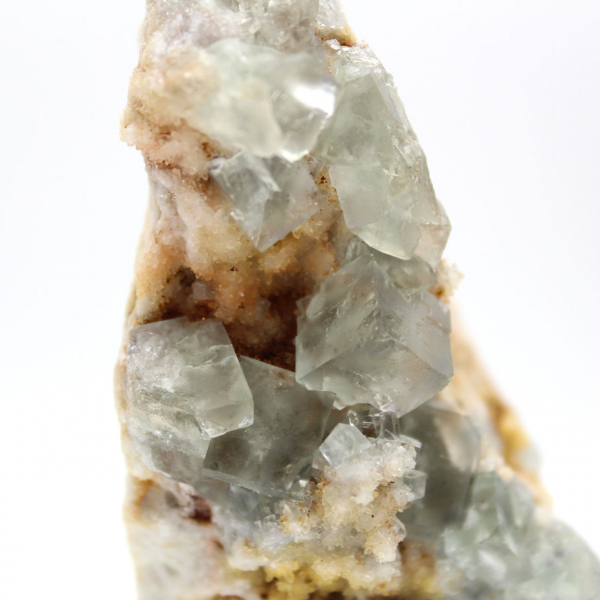 Fluorite, a collectible mineral: Raw crystal from Morocco