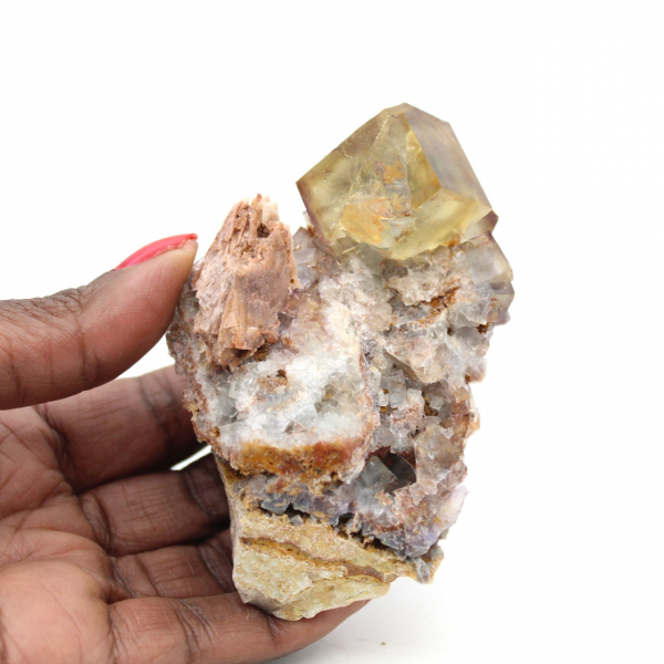 Raw Moroccan Fluorite Stone: Natural Green Crystals