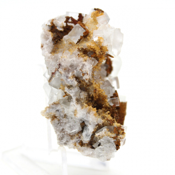 Miniature Green Fluorite: Moroccan Crystal on Rock