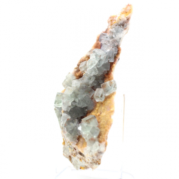 Green Fluorite Rock: Large crystal on its matrix