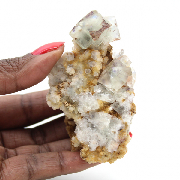 Raw Fluorite Mineral: Small sample from Morocco