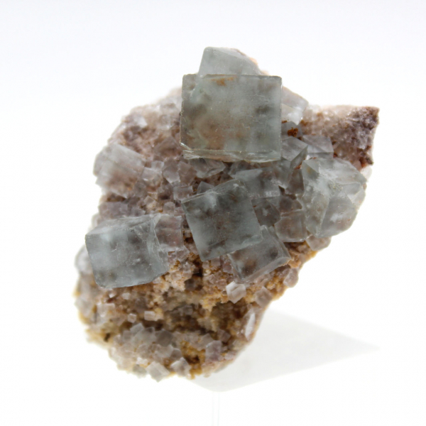 Raw mini fluorite: Natural stone from Morocco on matrix
