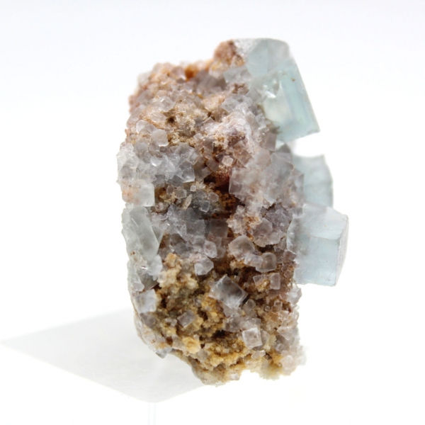 Raw mini fluorite: Natural stone from Morocco on matrix