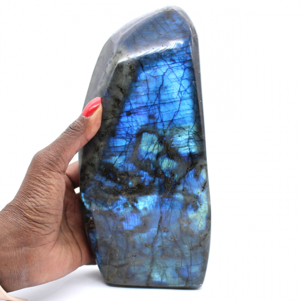 Polished labradorite from Madagascar, specimen for collection