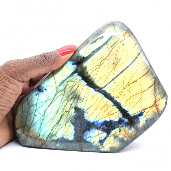Polished Labradorite Mineral Ornament from Madagascar