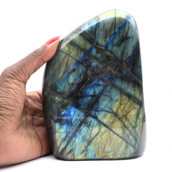 Polished Labradorite Ornament, Natural Stone for Collection