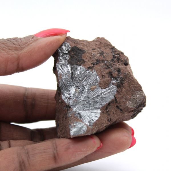 Pyrolusite, Miniature Crystals on Matrix