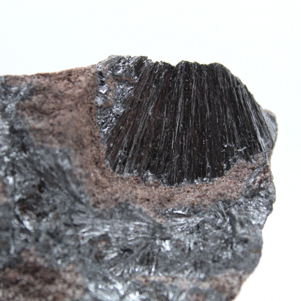 Pyrolusite, Authentic Specimen on Matrix
