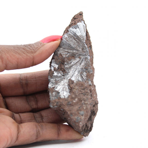 Raw Pyrolusite Crystals, Long Specimen