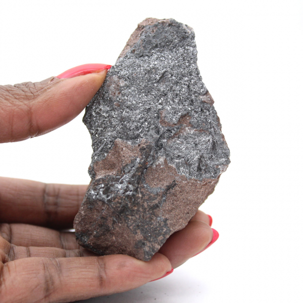 Pyrolusite, Raw Rock, Fine Crystallization, Morocco