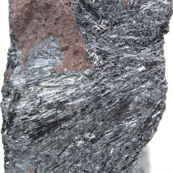 Pyrolusite specimen on host rock, Collection