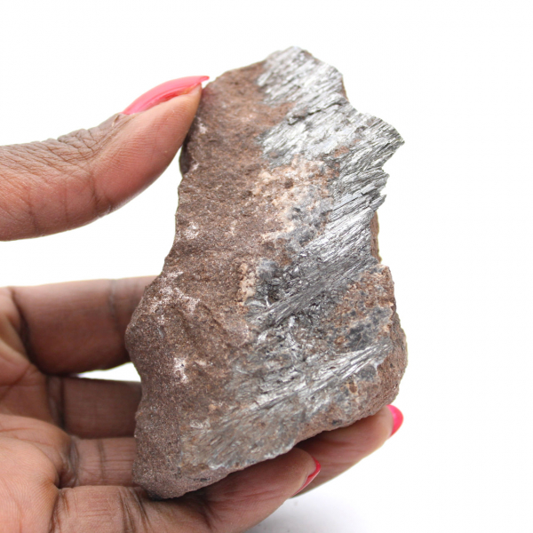 Pyrolusite crystallization from Morocco, rough specimen