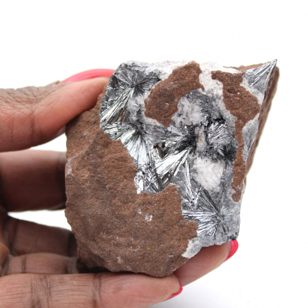 Pyrolusite, Mineralogical Specimen with Matrix