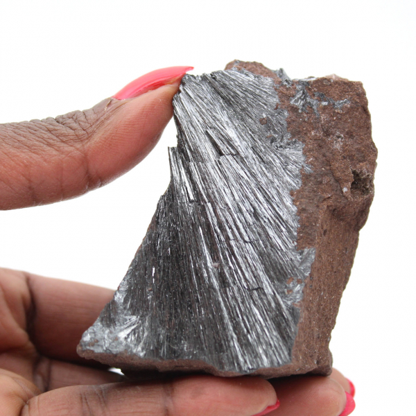 Pyrolusite Crystal Ornament, Natural Stone