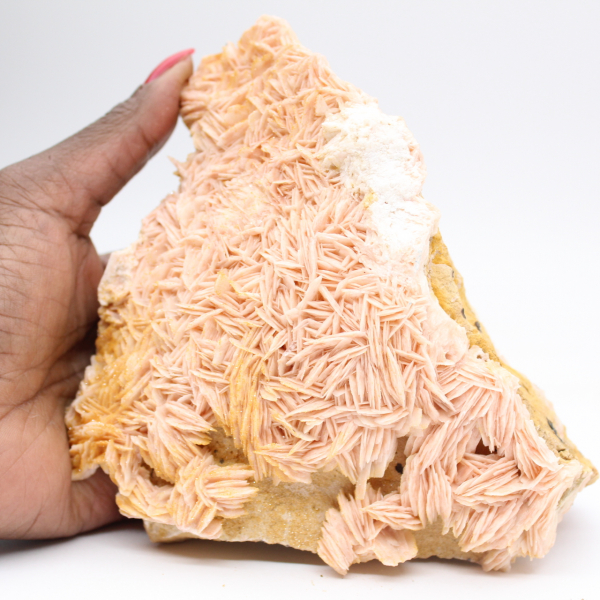 Orange barite crystals from Morocco for collectors