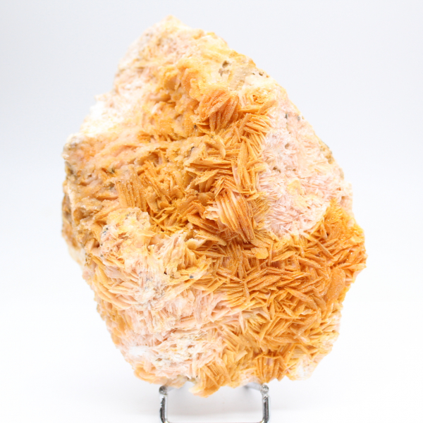 Specimen of orange barite from Morocco in crystals