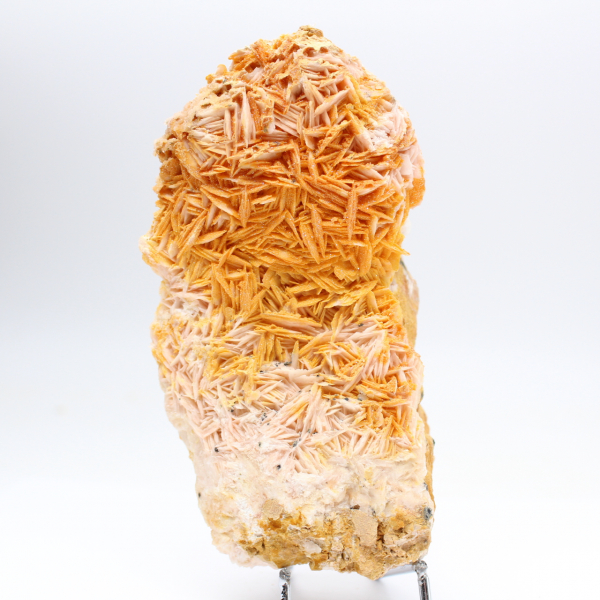 Natural orange barite crystals from Morocco