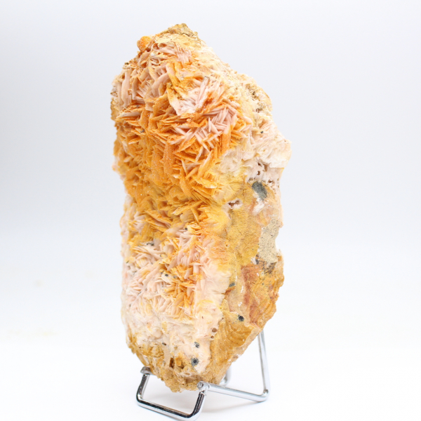 Natural orange barite crystals from Morocco