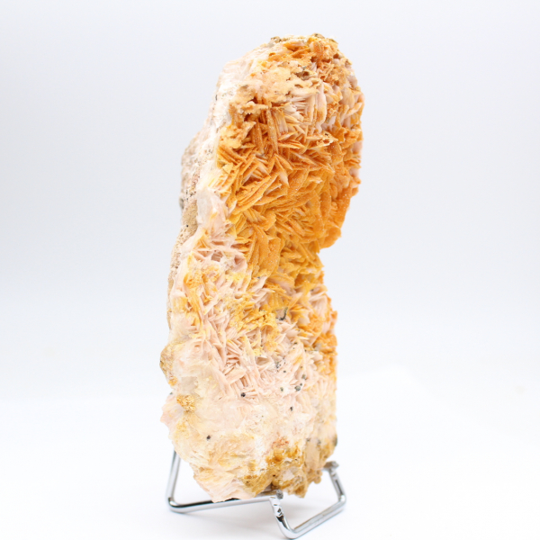 Natural orange barite crystals from Morocco