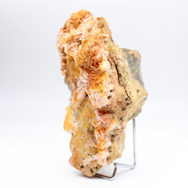 Specimen of Moroccan orange barite in natural crystals