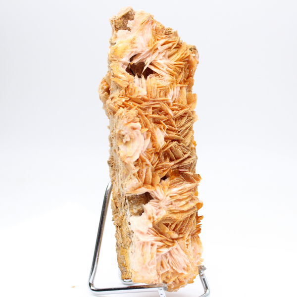 Moroccan orange barite in natural crystallization