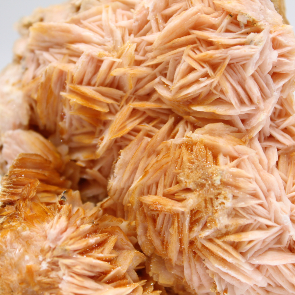 Orange barite from Morocco, crystallized specimen