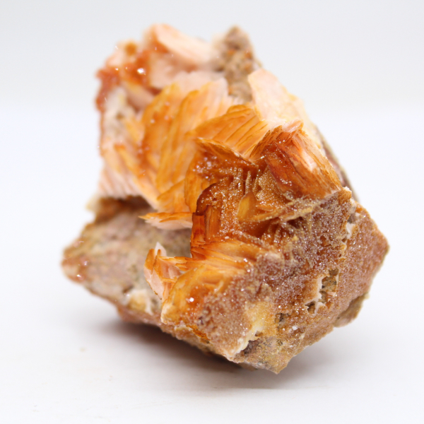 Small specimen of orange barite from Morocco