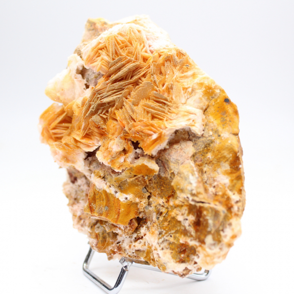 Specimen of orange barite from Morocco in crystals