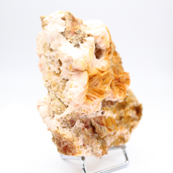 Specimen of orange barite from Morocco in crystals