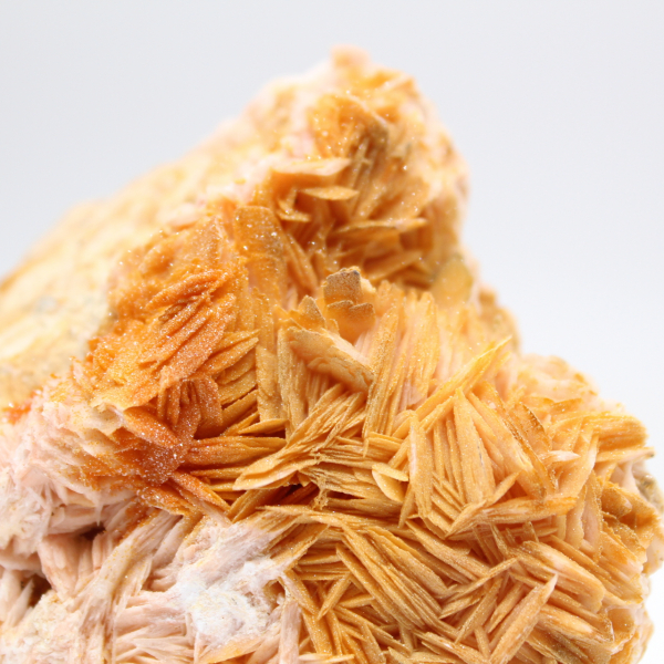 Moroccan orange barite with natural crystals