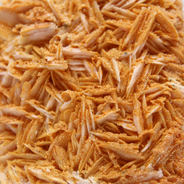 Natural Moroccan orange barite crystals