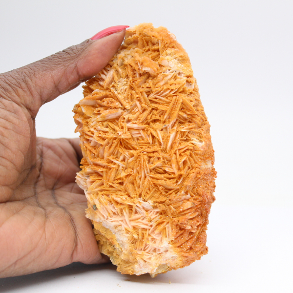 Natural Moroccan orange barite crystals