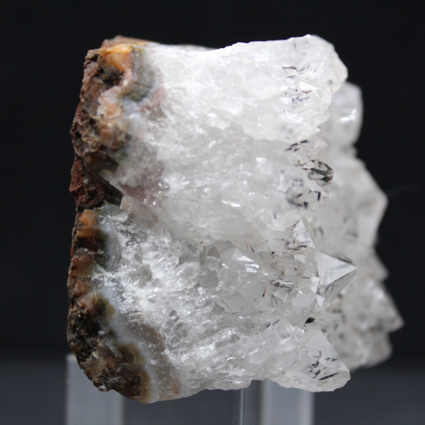 Raw quartz rock with goethite inclusions, Morocco