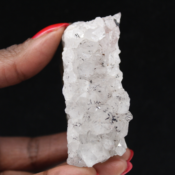 Moroccan Goethite Quartz Crystals, Small 120g Druse