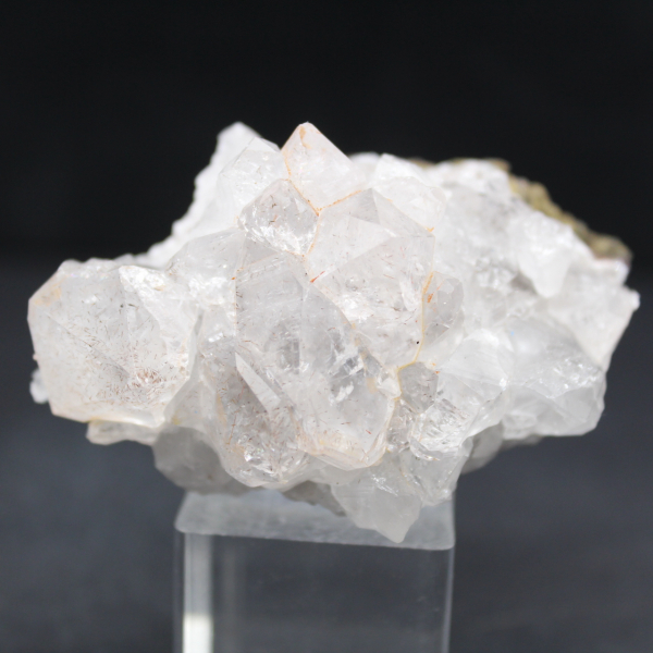 Small rock of quartz and goethite, crystals from Morocco