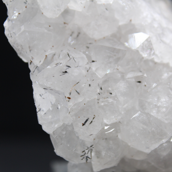 Large Quartz Druse with Goethite Inclusion, Morocco