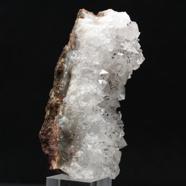 Authentic raw Moroccan quartz, goethite crystals