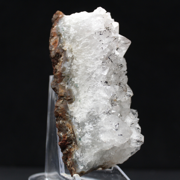 Quartz Goethite Specimen, Raw Druses from Morocco 180g