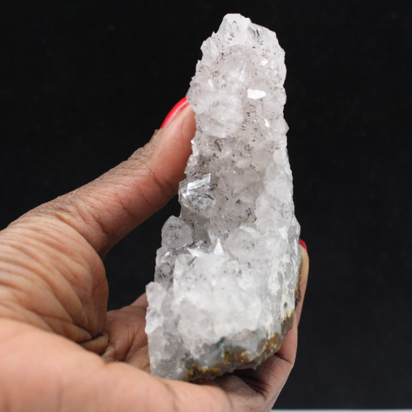 Raw quartz with goethite inclusions, collector's rock