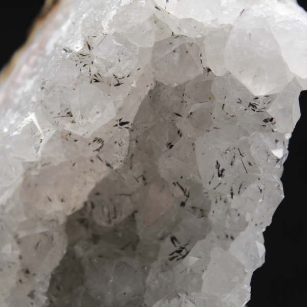 Quartz and Goethite Specimen from Morocco, Filament Geode